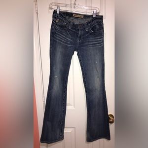 Big Star Distressed Casey K Low Rise Fit Jeans Size 28L
